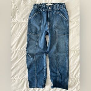 Mother - The Springy Ankle Elastic Waist Jean (dark wash)